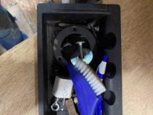 Grinding wheel, bead bolts with keys, screws