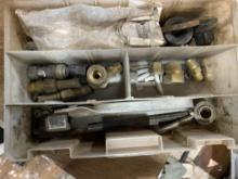 Plastic case with miscellaneous items inside