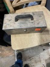 3 small organizer trays with Nuts, bolts, screws, knife, sockets, pipe fittings, O rings and much