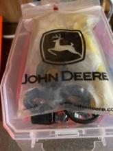 3 organization trays, with nuts, bolts, screws, sockets, knife, teflon tape, O rings, pipe fittings,