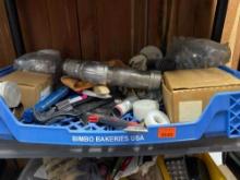 Gas pipe fittings, teflon tape, fuel tank filter and more