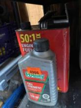 Mystik grease 5 tubes, Synthetic oil, gas can