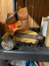 Soft gun case and leather hunting pouch