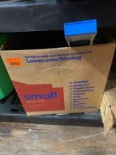 Box with level, black and decker router and more