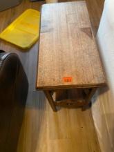 wood side table
