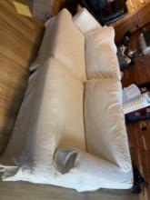 White sofa with hide a bed