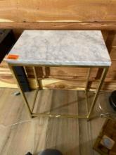 Side table with marble top
