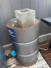 Empty 55 gallon drum