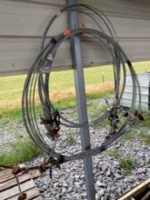 Cable with lag bolts