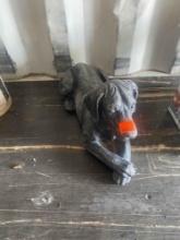 Outdoor dog statue