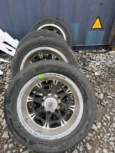 4 Jesse James wheels with tires Size of tires in photo Buyer to bring help to load 4 times the money