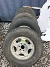 4 tires with rims Buyer to bring help to load 4 times the money