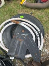 Hose reel with hose
