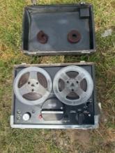 Portable reel to reel recorder
