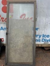 Glass door 79.5. X35.5  Buyer Must bring help to load