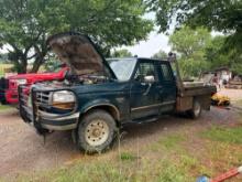Ford F250 1997 Flat bed Buyer Must bring help to load Condition unknown Odometer in photo