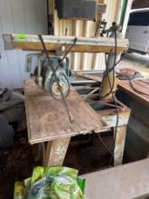 Black and Decker saw on handmade stand Buyer Must bring help to load