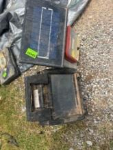 Solar powered electric fence charger and misc solar charger