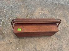 Vintage metal tool box