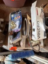 Miscellaneous items in carry tote
