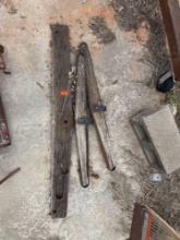 Wooden trees for horse drawn wagon