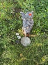 solid concrete angel and lawn decor