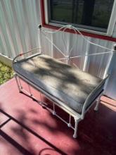 43 in wide wrought iron bench