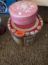 Sister ornament tin jar