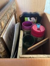 Picture frames jugs glassware