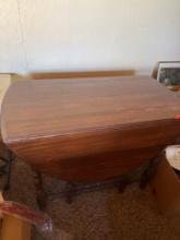 Antique Oval with fold down ends 58 1/2 in wide with ends up 41 in width