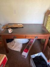 53 1/2 x 34 in table solid wood table.