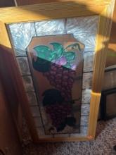 Stained glass and picture frame