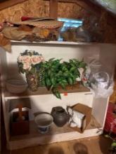 cabinet with items shown