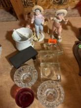 Candle bases porcelain figurines small doll strainer cup