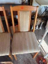 Pair of padded chairs