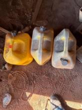 (3) diesel cans