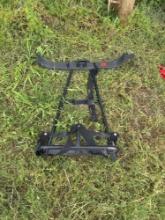 Golf bag carrier bracket for golf cart