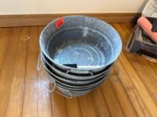 (6) galvanized pales