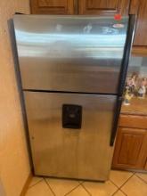 Stainless steel Whirlpool gold refrigerator works