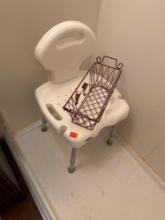 Shower chair and shelf
