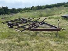 6 bale hay trailer single axle hinged beds with latches 8 lug axle no title sold with bill of sale