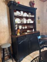 China hutch only 58 x 20 inches, 88 inches height Items not included Please Wait topick up after 4