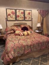 2 side tables only, 17 x 26 inches, 32 inches height dresser with mirror only, 70 x 19, 84 inches