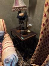 Side table only, 26 x 16 inches, 25 inches height Items not included