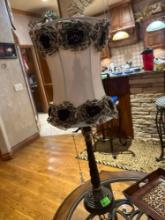 Leopard print lamps