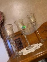 3 Candle holders