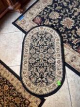 4 Rugs, 67 x 48 inches, 60 x 24 inches, 32 x 20 inches, 10 x 42 inches.
