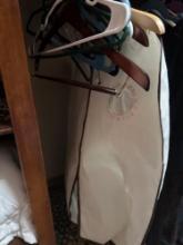 Hangers and a clothing cover
