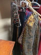 Women, scarfs and belts, mens clothing and ties, see photos for sizes and labels