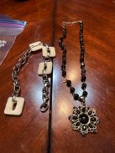 Pendant necklace and possible bracelet, but need repairs